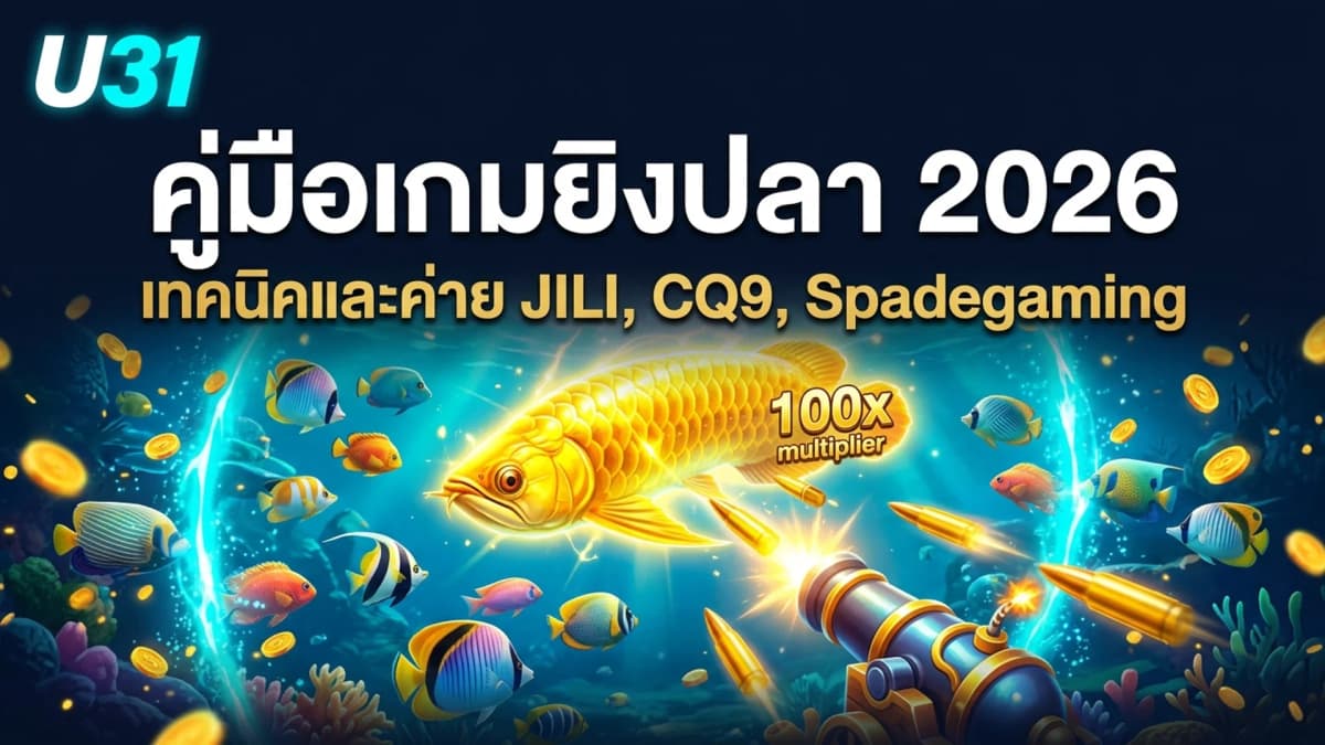 คู่มือเล่นเกมยิงปลาบน U31 — เทคนิคและวิธีทำกำไรสูงสุด 2026
