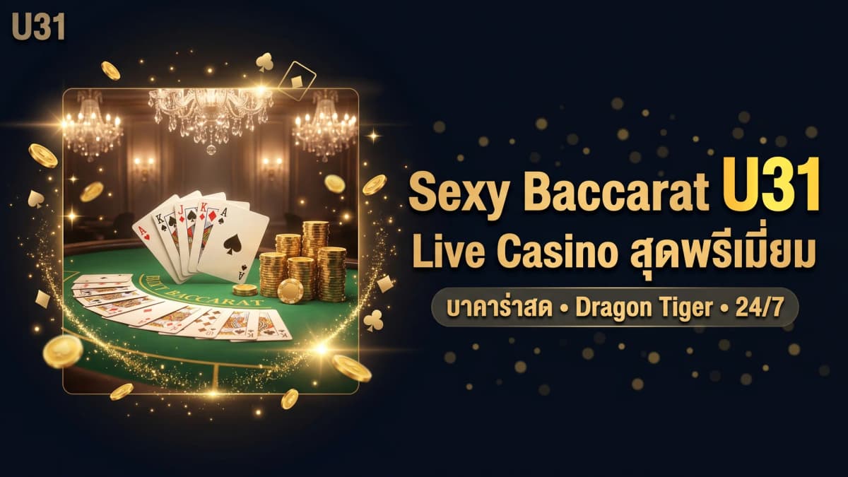 รีวิว Sexy Baccarat บน U31 — Live Casino พรีเมียมสไตล์เอเชีย 2026