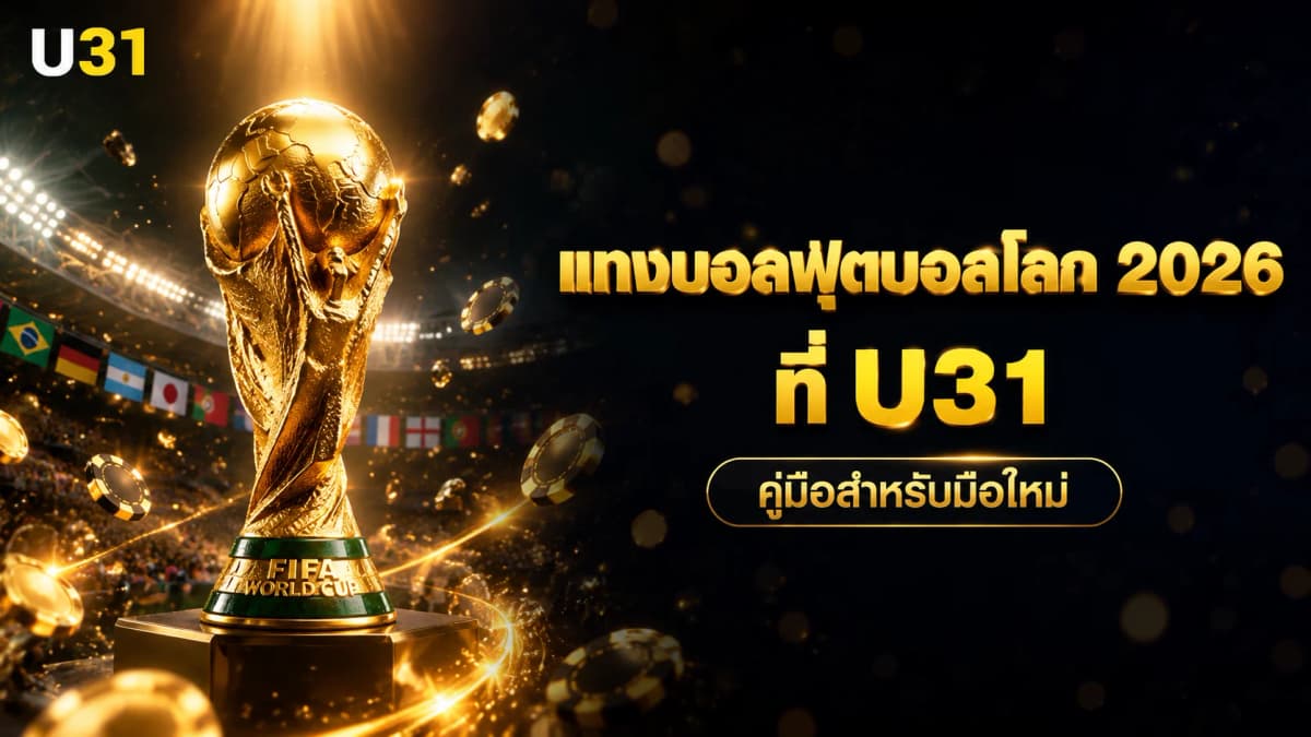 แทงบอลฟุตบอลโลก 2026 ที่ U31 — คู่มือเดิมพันและโปรโมชั่นสำหรับมือใหม่